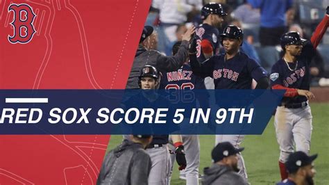 red sox score today live update